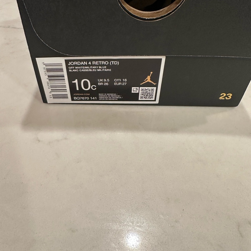 Jordan Retro 4 Military Blue - Picture 7 of 10